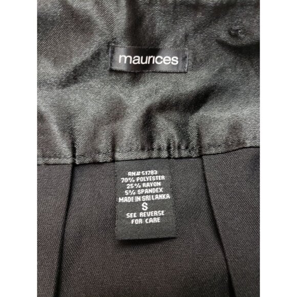 Maurices short, black, pleated skirt, size S - Picture 5 of 7